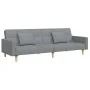 2-seater sofa bed with light gray fabric stool by , Sofas - Ref: Foro24-3258106, Price: 340,81 €, Discount: %