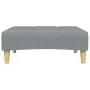 2-seater sofa bed with light gray fabric stool by , Sofas - Ref: Foro24-3258106, Price: 340,81 €, Discount: %