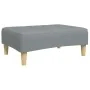 2-seater sofa bed with light gray fabric stool by , Sofas - Ref: Foro24-3258106, Price: 340,81 €, Discount: %