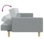 2-seater sofa bed with light gray fabric stool by , Sofas - Ref: Foro24-3258106, Price: 340,81 €, Discount: %