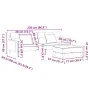 2-Sitzer-Schlafsofa mit hellgrauem Stoffhocker von , Sofas - Ref: Foro24-3258106, Preis: 340,81 €, Rabatt: %