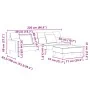 2-Sitzer-Schlafsofa mit schwarzem Samthocker von , Sofas - Ref: Foro24-3258119, Preis: 328,30 €, Rabatt: %
