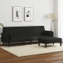 2-seater sofa bed with black fabric stool by , Sofas - Ref: Foro24-3258125, Price: 337,54 €, Discount: %