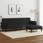 2-Sitzer-Schlafsofa mit schwarzem Stoffhocker von , Sofas - Ref: Foro24-3258125, Preis: 337,54 €, Rabatt: %