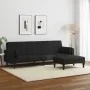 2-seater sofa bed with black fabric stool by , Sofas - Ref: Foro24-3258125, Price: 337,54 €, Discount: %