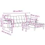 2-Sitzer-Schlafsofa mit schwarzem Stoffhocker von , Sofas - Ref: Foro24-3258125, Preis: 337,54 €, Rabatt: %
