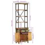 Aparador de madera maciza reciclada 55x30x180 cm de , Aparadores - Ref: Foro24-358884, Precio: 249,18 €, Descuento: %