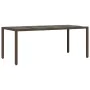 9-teiliges Garten-Esszimmerset und Kissen synthetisches Rattan braun von , Gartensets - Ref: Foro24-3276775, Preis: 1,00 €, R...