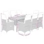 9 pcs garden dining set and cushions synthetic rattan black by , Garden sets - Ref: Foro24-3276838, Price: 981,79 €, Discount: %