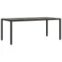 Set de comedor de jardín 9 pzas y cojines ratán sintético negro von , Gartensets - Ref: Foro24-3276698, Preis: 1,00 €, Rabatt: %
