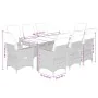 Set de comedor de jardín 9 pzas y cojines ratán sintético negro von , Gartensets - Ref: Foro24-3276698, Preis: 1,00 €, Rabatt: %