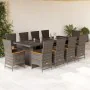 11-teiliges Garten-Esszimmerset und Kissen synthetisches Rattangrau von , Gartensets - Ref: Foro24-3277558, Preis: 1,00 €, Ra...