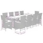 11 pcs garden dining set and cushions synthetic rattan gray by , Garden sets - Ref: Foro24-3277558, Price: 1,00 €, Discount: %