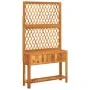 Planter with trellis and solid acacia shelf 100x32x185 cm by , Pots and planters - Ref: Foro24-364899, Price: 202,13 €, Disco...