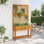 Jardinera con enrejado y estante acacia maciza 100x32x185 cm de , Maceteros y jardineras - Ref: Foro24-364899, Precio: 202,13...