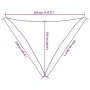 Dreieckige Segelmarkise HDPE Sand 160 g/m² 2,5x2,5x3,5 m von , Sonnenschirme - Ref: Foro24-4002053, Preis: 17,76 €, Rabatt: %