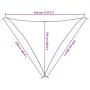 Triangular sail awning HDPE sand 160 g/m² 2.5x2.5x3.5 m by , Umbrellas - Ref: Foro24-4002053, Price: 17,76 €, Discount: %