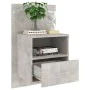 Mesitas de noche de pared 2 unidades color gris hormigón de , Mesitas de noche - Ref: Foro24-811016, Precio: 92,31 €, Descuen...