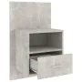 Mesitas de noche de pared 2 unidades color gris hormigón de , Mesitas de noche - Ref: Foro24-811016, Precio: 92,31 €, Descuen...