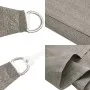 Light gray HDPE triangular sail awning 160 g/m² 4x5x6.8 m by , Umbrellas - Ref: Foro24-4002013, Price: 30,78 €, Discount: %