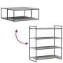 Wall shelves 4 pcs engineering wood Sonoma gray 100x50x1.5cm by , Shelves - Ref: Foro24-838307, Price: 65,09 €, Discount: %