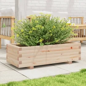 Jardinera madera maciza de pino 90x40x26,5 cm de , Maceteros y jardineras - Ref: Foro24-847333, Precio: 83,01 €, Descuento: %