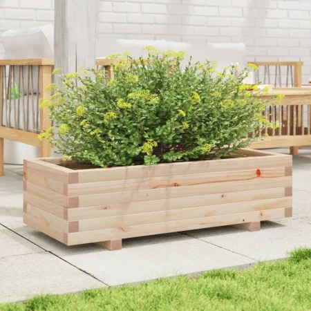 Pflanzgefäß aus massivem Kiefernholz 90x40x26,5 cm von , Töpfe und Pflanzgefäße - Ref: Foro24-847333, Preis: 83,26 €, Rabatt: %
