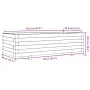 Solid pine wood planter 90x40x26.5 cm by , Pots and planters - Ref: Foro24-847333, Price: 83,01 €, Discount: %