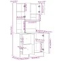 Küchenmöbel technische Räuchereiche 95x50x180 cm von , Küchenschränke - Ref: Foro24-3276536, Preis: 246,62 €, Rabatt: %