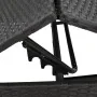 Tumbona con cojín ratán sintético negro de , Tumbonas - Ref: Foro24-4002701, Precio: 141,27 €, Descuento: %