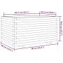 Jardinera madera maciza de abeto Douglas 90x60x49,5 cm de , Maceteros y jardineras - Ref: Foro24-847386, Precio: 142,26 €, De...