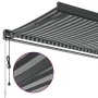 Toldo retráctil aluminio y tela gris antracita y blanco 4,5x3 m de , Toldos - Ref: Foro24-3216141, Precio: 705,36 €, Descuent...