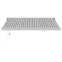 Toldo retráctil aluminio y tela antracita y blanco 3,5x2,5 m de , Toldos - Ref: Foro24-3216134, Precio: 872,17 €, Descuento: %