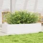Solid pine wood planter white 110x40x23 cm by , Pots and planters - Ref: Foro24-847229, Price: 89,85 €, Discount: %