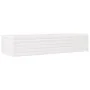 Solid pine wood planter white 110x40x23 cm by , Pots and planters - Ref: Foro24-847229, Price: 89,85 €, Discount: %