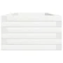 Pflanzgefäß aus massivem Kiefernholz weiß 110x40x23 cm von , Töpfe und Pflanzgefäße - Ref: Foro24-847229, Preis: 89,85 €, Rab...