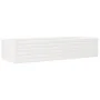 Solid pine wood planter white 110x40x23 cm by , Pots and planters - Ref: Foro24-847229, Price: 89,85 €, Discount: %