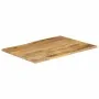 Tablero de mesa borde natural madera maciza mango 90x80x3,8 cm de , Tableros para mesas - Ref: Foro24-370747, Precio: 126,08 ...