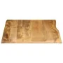 Tablero de mesa borde natural madera maciza mango 90x80x3,8 cm de , Tableros para mesas - Ref: Foro24-370747, Precio: 126,08 ...
