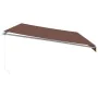 Toldo retráctil manual marrón 600x300 cm de , Toldos - Ref: Foro24-3215627, Precio: 533,65 €, Descuento: %