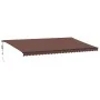 Automatic retractable awning with brown LED lights 600x350 cm by , Awnings - Ref: Foro24-3215418, Price: 867,99 €, Discount: %