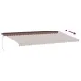 Manual retractable awning with brown LED lights 600x300 cm by , Awnings - Ref: Foro24-3310222, Price: 561,78 €, Discount: %