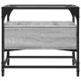 Mesa de centro tapa de vidrio acero gris Sonoma 50x50x45 cm de , Mesas de centro - Ref: Foro24-846052, Precio: 69,99 €, Descu...