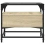 Sonoma oak glass top coffee table 50x50x45 cm by , Coffee table - Ref: Foro24-846050, Price: 60,26 €, Discount: %