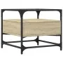 Sonoma oak glass top coffee table 50x50x45 cm by , Coffee table - Ref: Foro24-846050, Price: 60,26 €, Discount: %