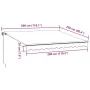 Manual retractable awning with burgundy LED lights 300x250 cm by , Awnings - Ref: Foro24-3215336, Price: 279,44 €, Discount: %