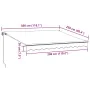 Toldo retráctil manual con luces LED burdeos 300x250 cm de , Toldos - Ref: Foro24-3215336, Precio: 279,44 €, Descuento: %