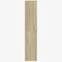 High sideboard engineered wood Sonoma oak 80x35x180 cm by , Lockers and storage cabinets - Ref: Foro24-3276653, Price: 196,77...