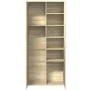 High sideboard engineered wood Sonoma oak 80x35x180 cm by , Lockers and storage cabinets - Ref: Foro24-3276653, Price: 196,77...