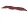 Manual retractable awning burgundy 500x300 cm by , Awnings - Ref: Foro24-3215317, Price: 630,75 €, Discount: %